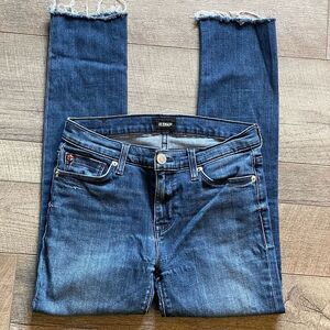 Women’s Hudson, Freyed Hem, Dark-Wash, Skinny Jeans. Size 26.